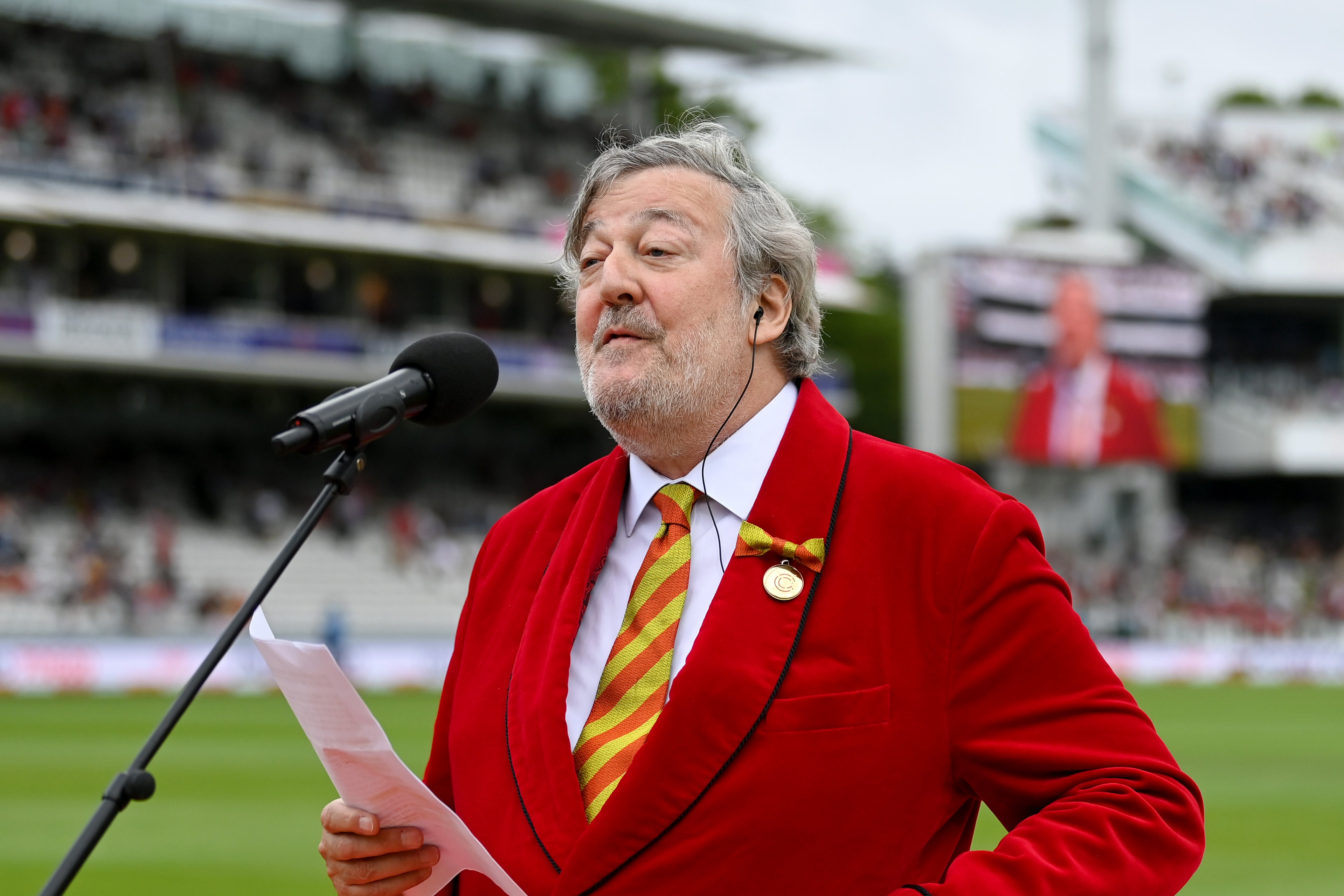 Stephen Fry will umpire the cricket match at Hay Festival’s inaugural Sports Day