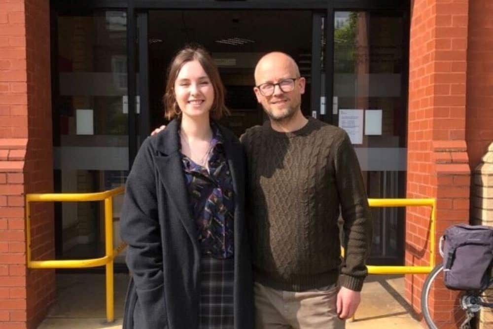 Rosa Sharkey and James Kelly (Animal Rising/PA)