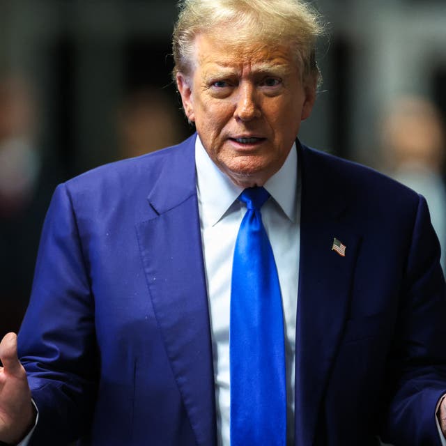 <p>Donald Trump arrives at Manhattan Criminal Court in New York City, on May 3, 2024. An accounting firm used by Trump Media has been charged with fraud </p>
