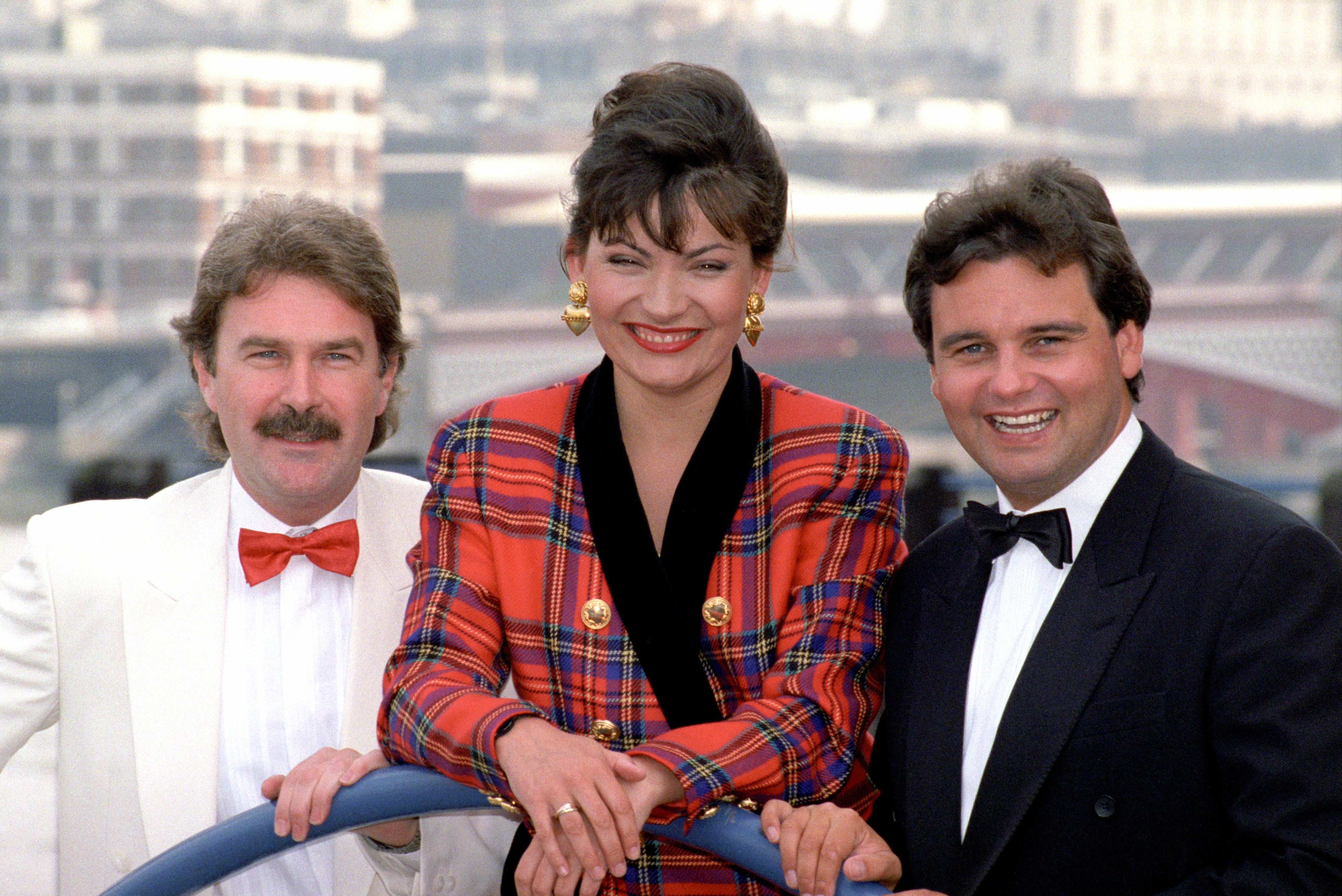 Kelly, pictured with ‘GMTV’ colleagues Michael Wilson and Eamonn Holmes, has been a fixture on ITV’s morning schedule for decades