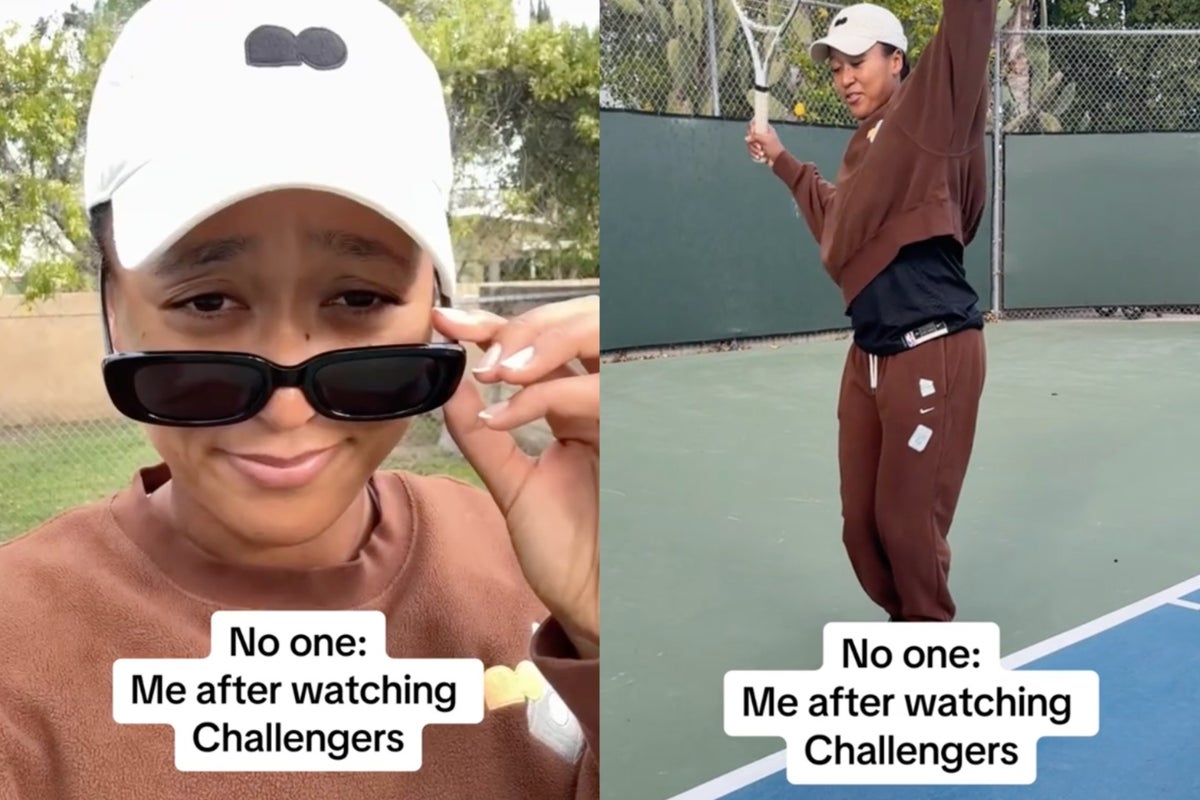 Naomi Osaka imitates Zendaya’s character in Challengers The Independent