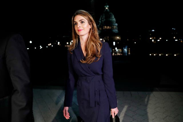 <p>Former White House communications director Hope Hicks, pictured in 2018, testified in his hush money trial on 3 May </p>
