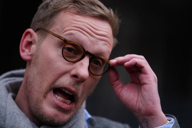 Laurence Fox criticised those who ‘want to silence’ him (Jordan Pettitt/PA)