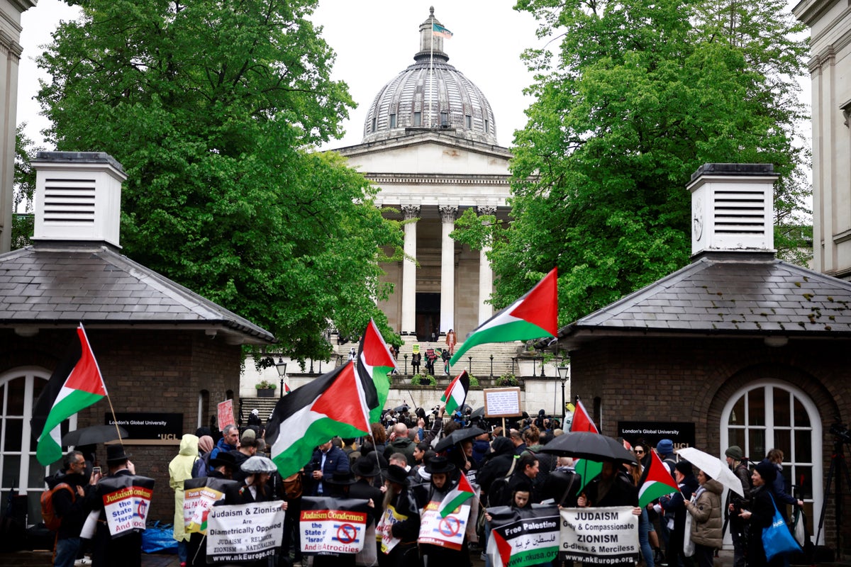 Students join pro-Palestinian encampment at University of College London