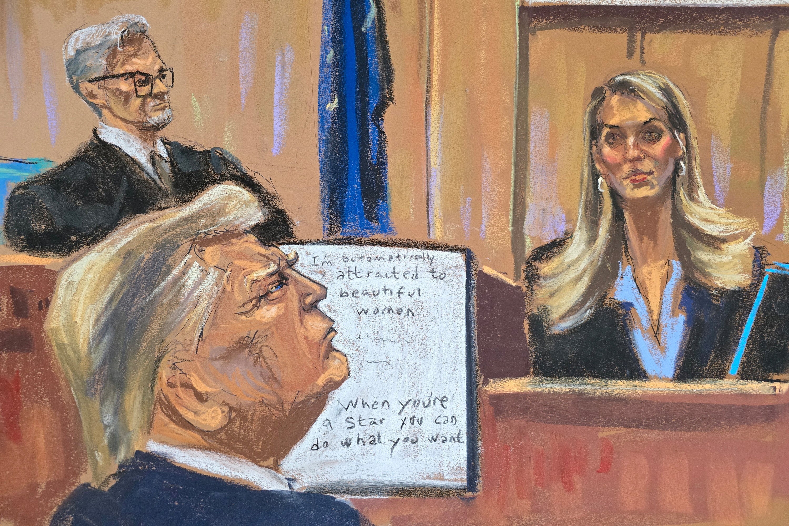 Hope Hicks, a former top aide to ex-President Donald Trump, testifies during his criminal trial before Justice Juan Merchan on 3 May 2024