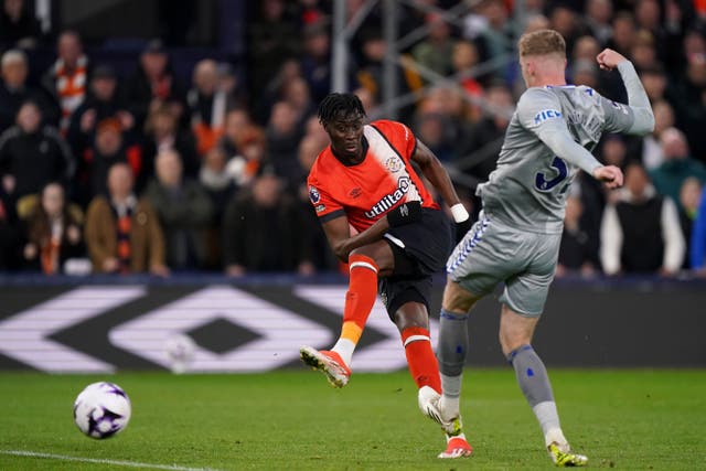 <p>Elijah Adebayo scored a potentially crucial Luton goal </p>