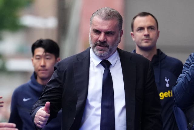 Ange Postecoglou is aware further tweaks are required to his Tottenham squad (John Walton/PA)