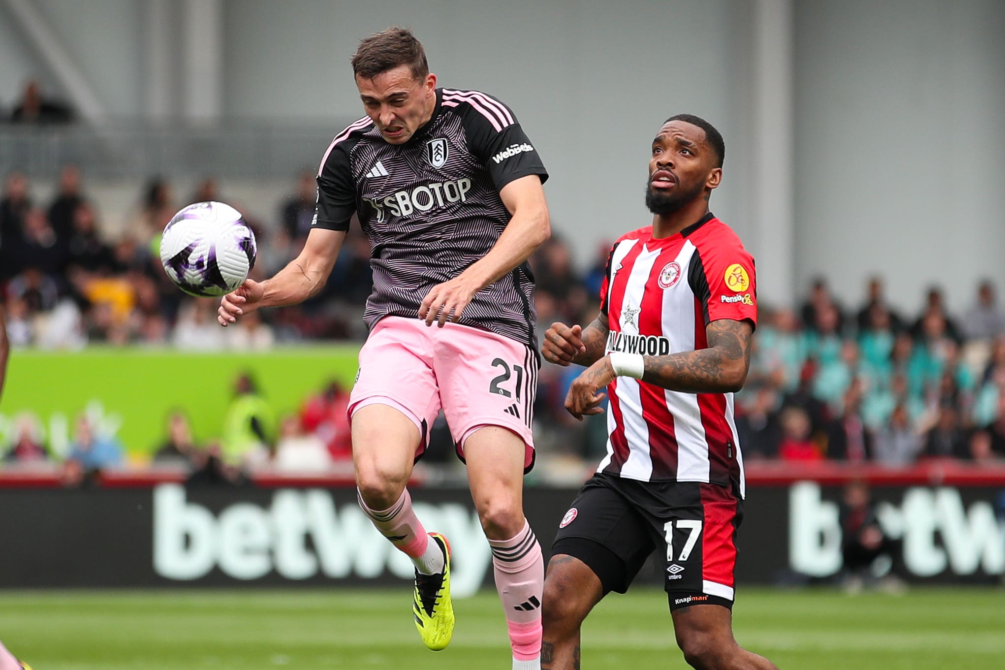 Ivan Toney (right) failed to impress against Fulham (Rhianna Chadwick/PA)