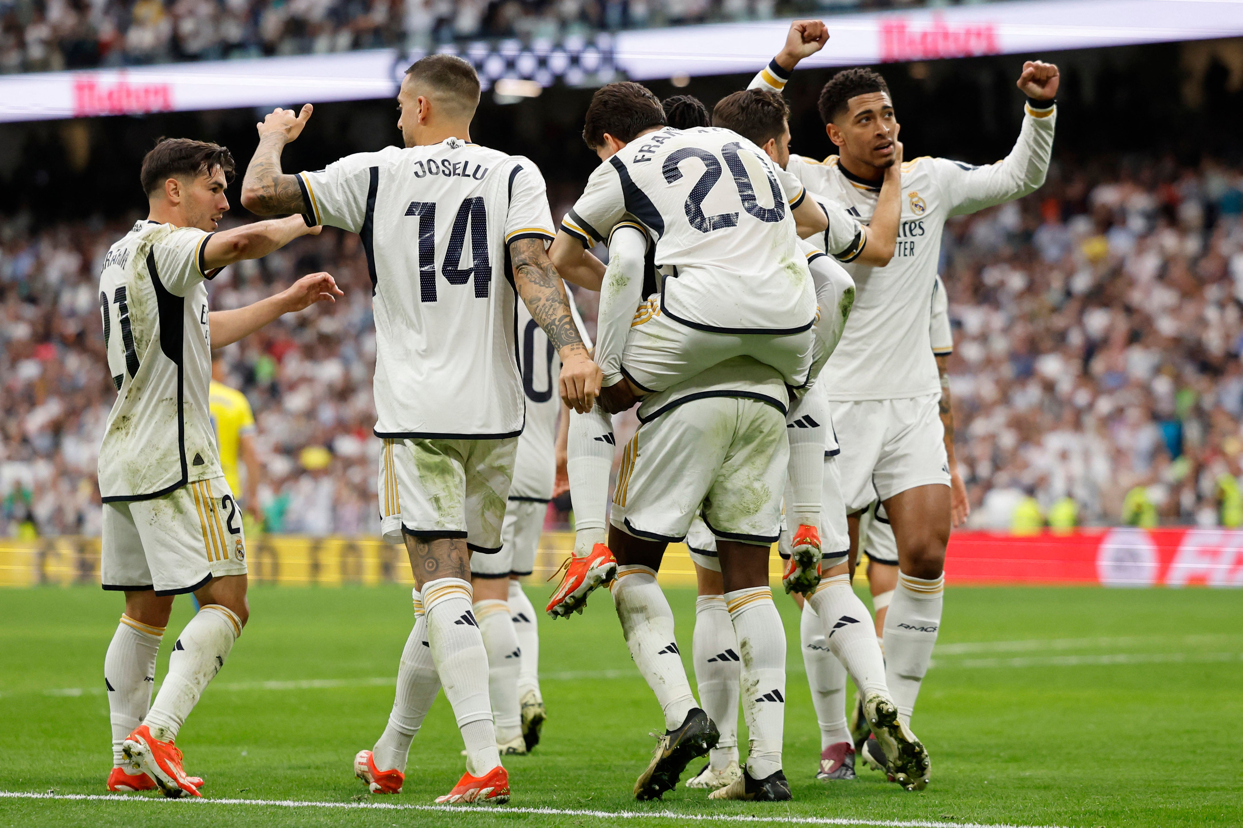 Real Madrid’s three goals proved enough against Cadiz.