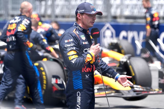 Max Verstappen claimed pole position for Sunday’s race in Miami (AP Photo/Lynne Sladky)