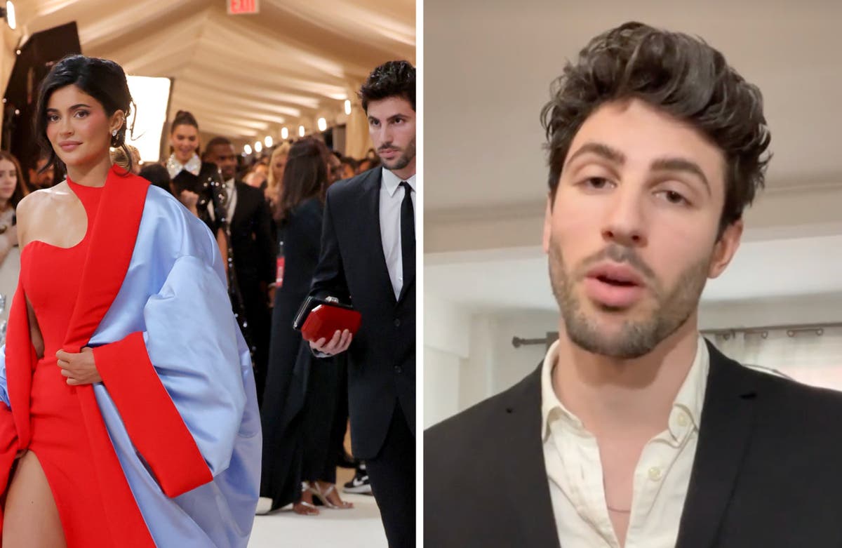 Italian model says he has been fired from the Met Gala for upstaging Kylie Jenner