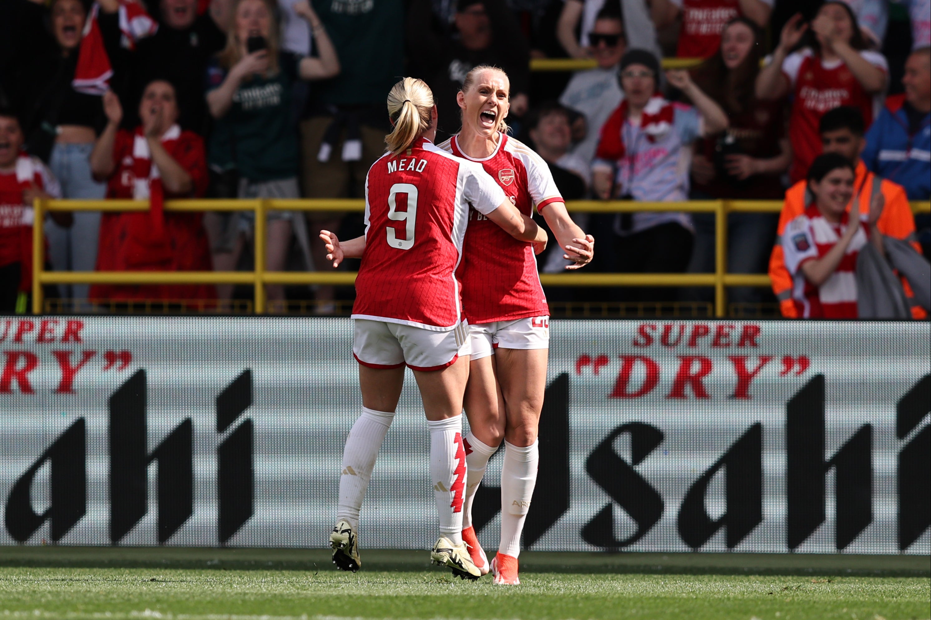 Stina Blackstenius’ late double snatched a dramatic victory for Arsenal