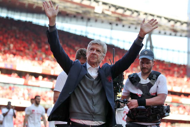 Arsenal marked Arsene Wenger’s last home game in charge with a 5-0 win against Burnley (Nick Potts/PA)