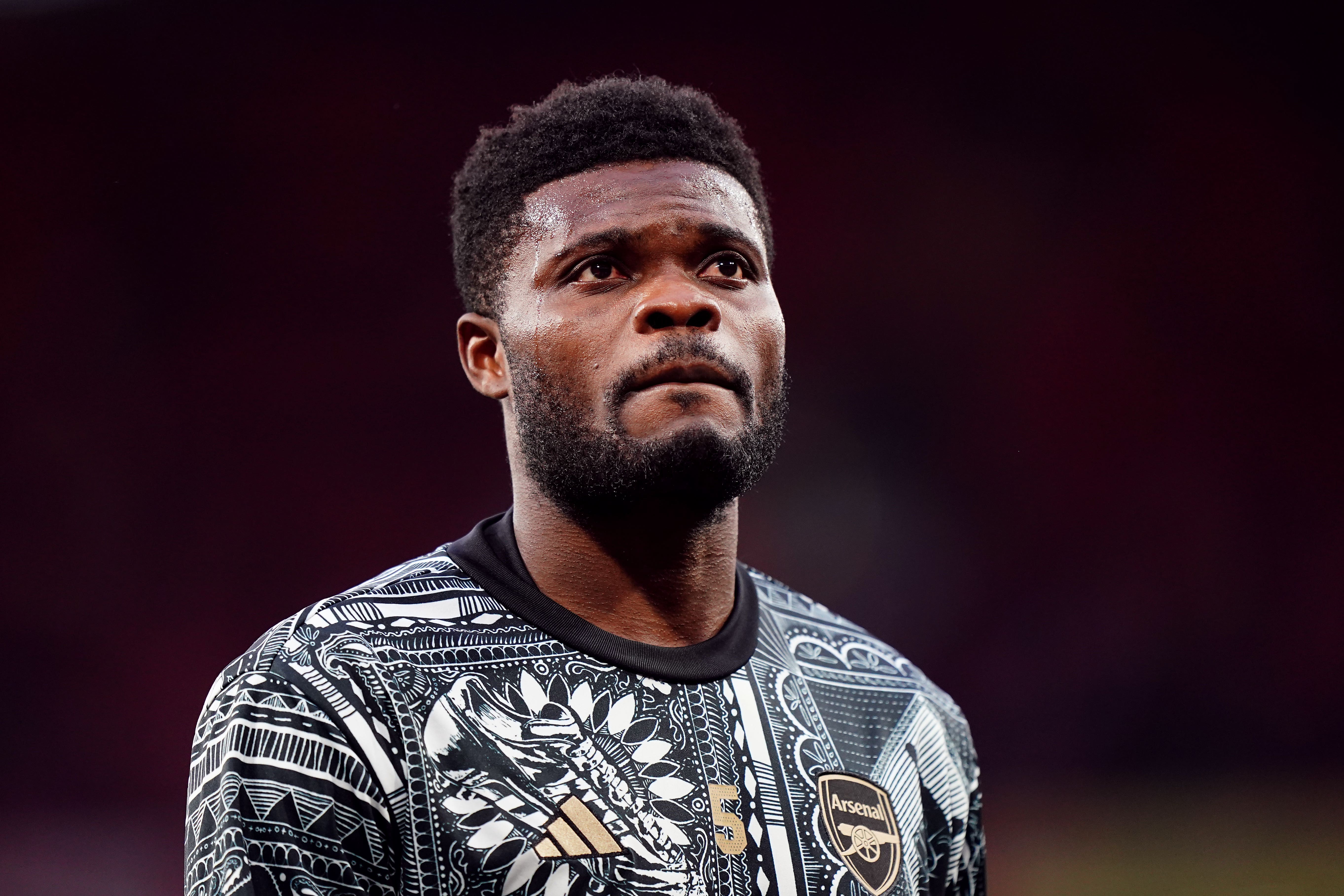 Arsenal’s Thomas Partey will remain in London during the international break