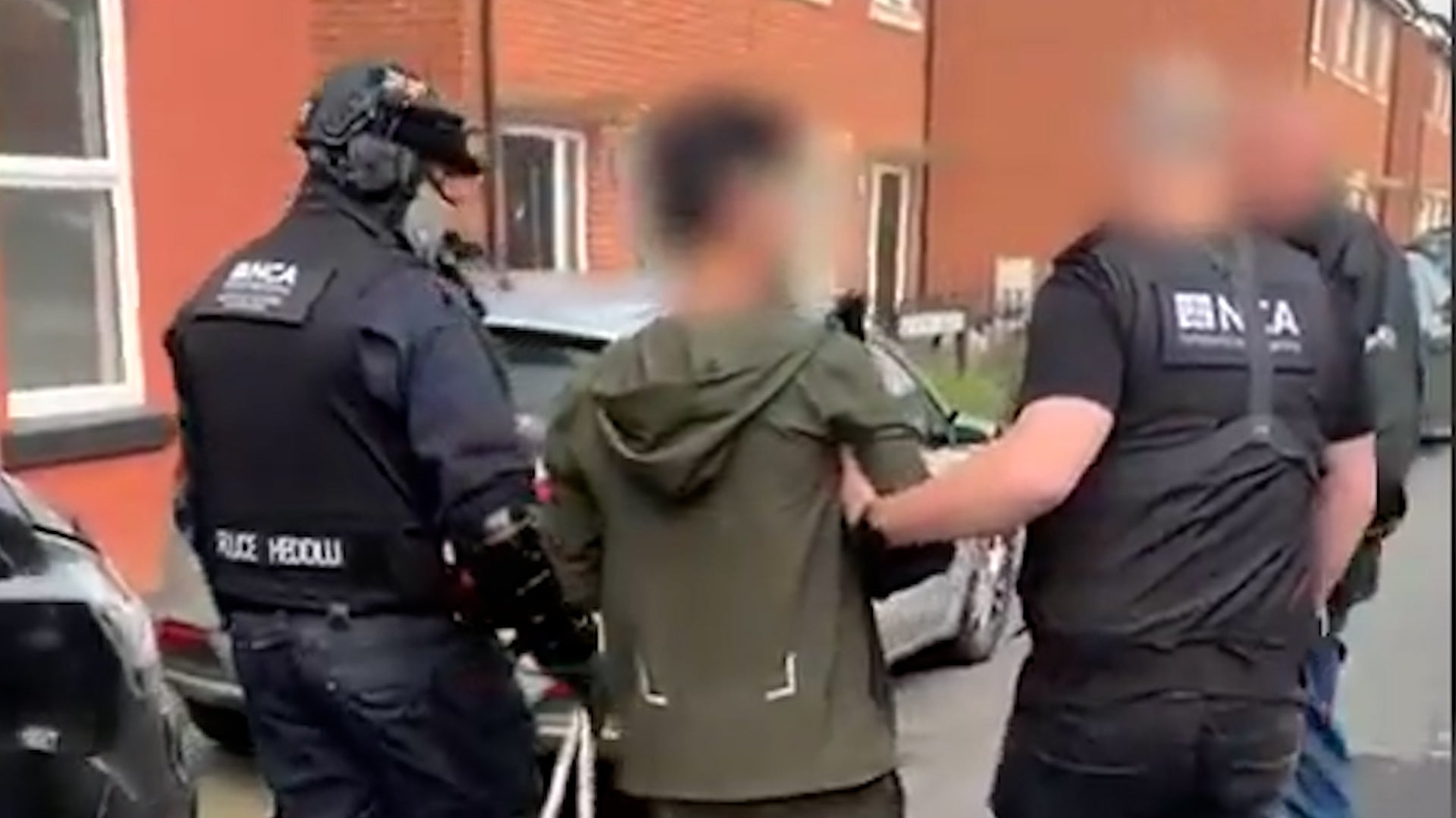 <p>Arrest footage shared of man suspected of facilitating small boat crossings</p>