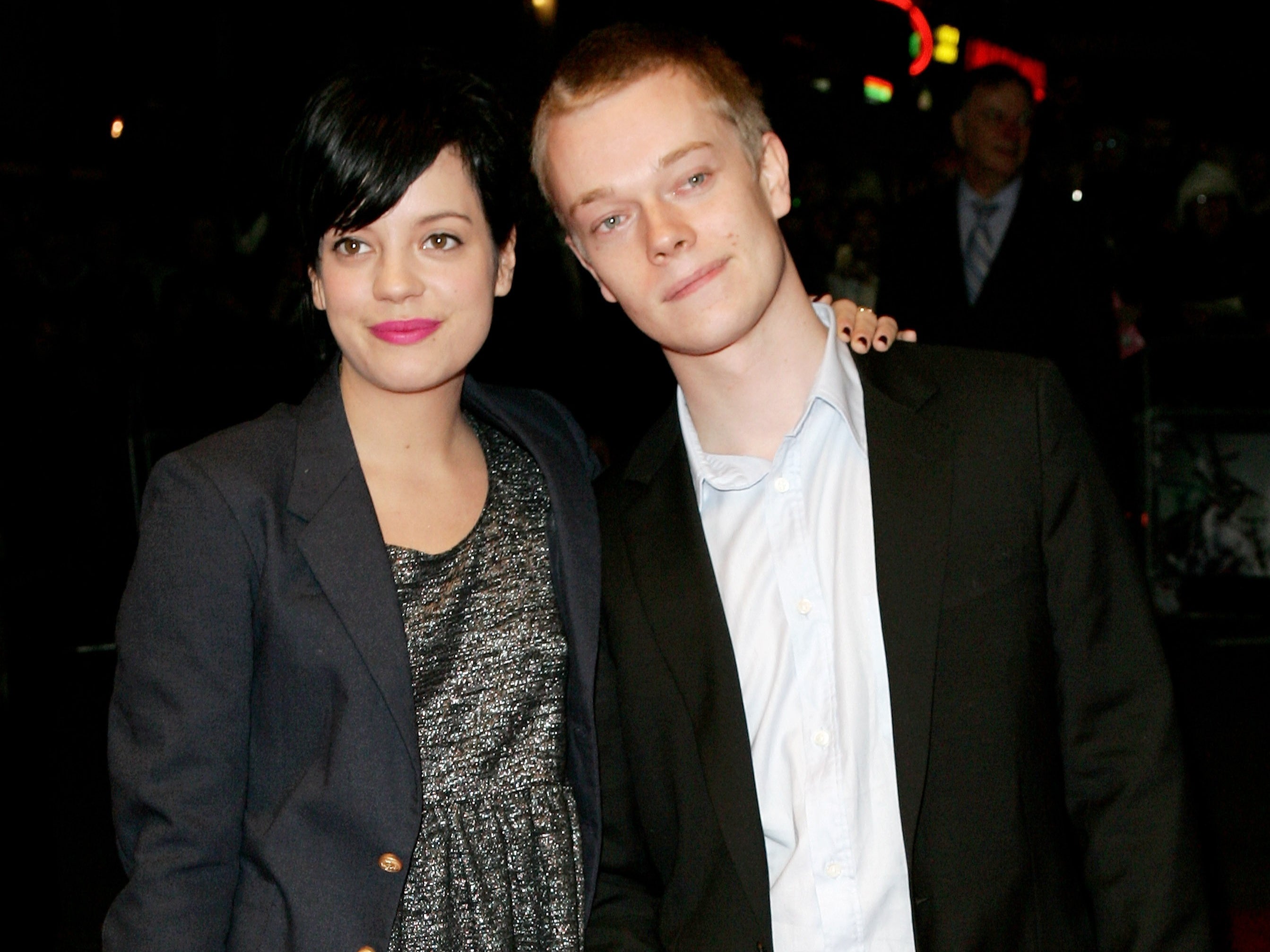 Musician Lily Allen and her brother Alfie Allen arrive at The Times BFI 51st London Film Festival screening of ‘Bricklane’ in 2007 in London