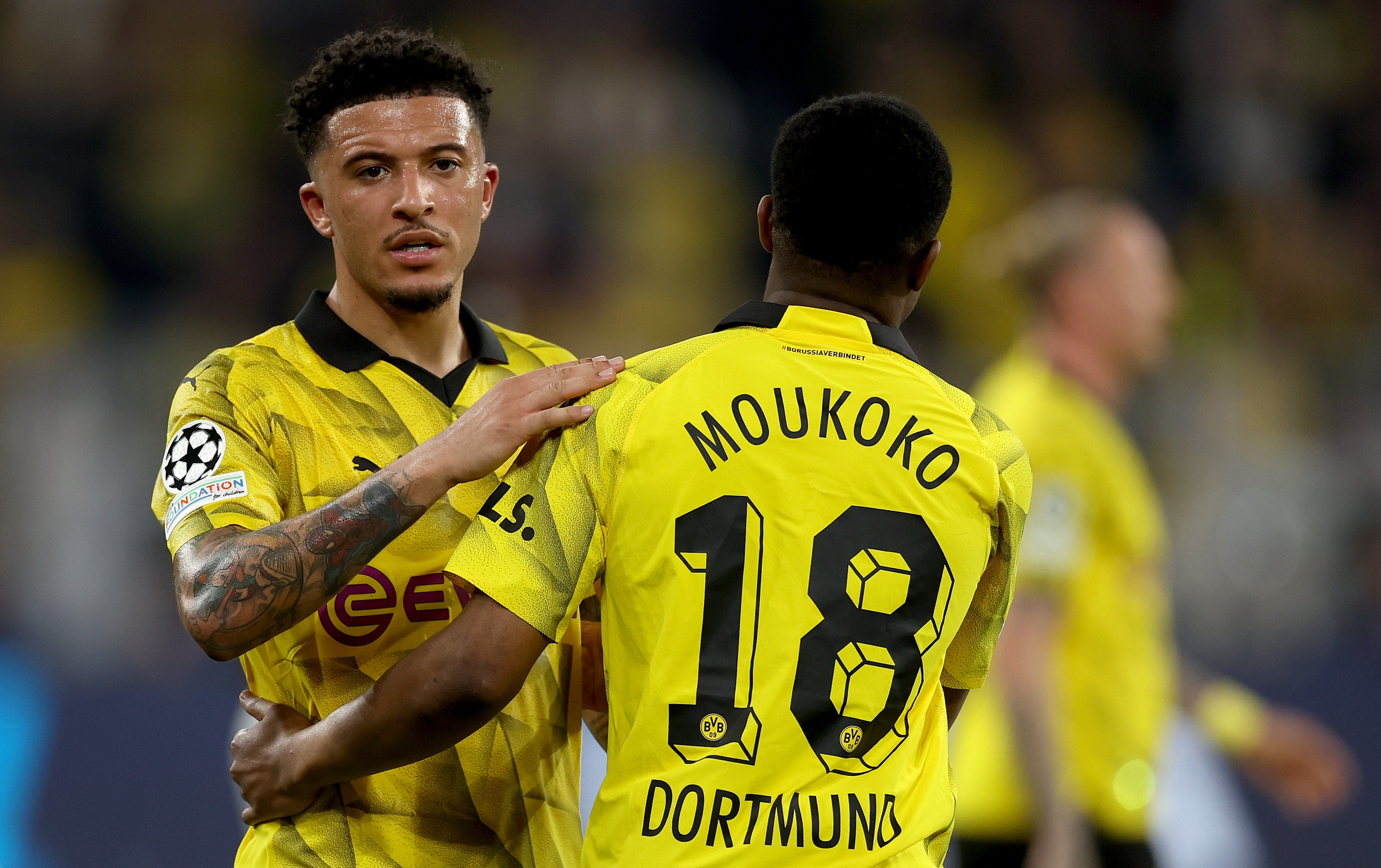 Borussia Dortmund have reinvigorated Jadon Sancho, left