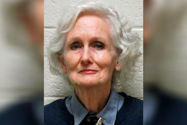 <p>Margaret Rudin seen in her prison mugshot </p>
