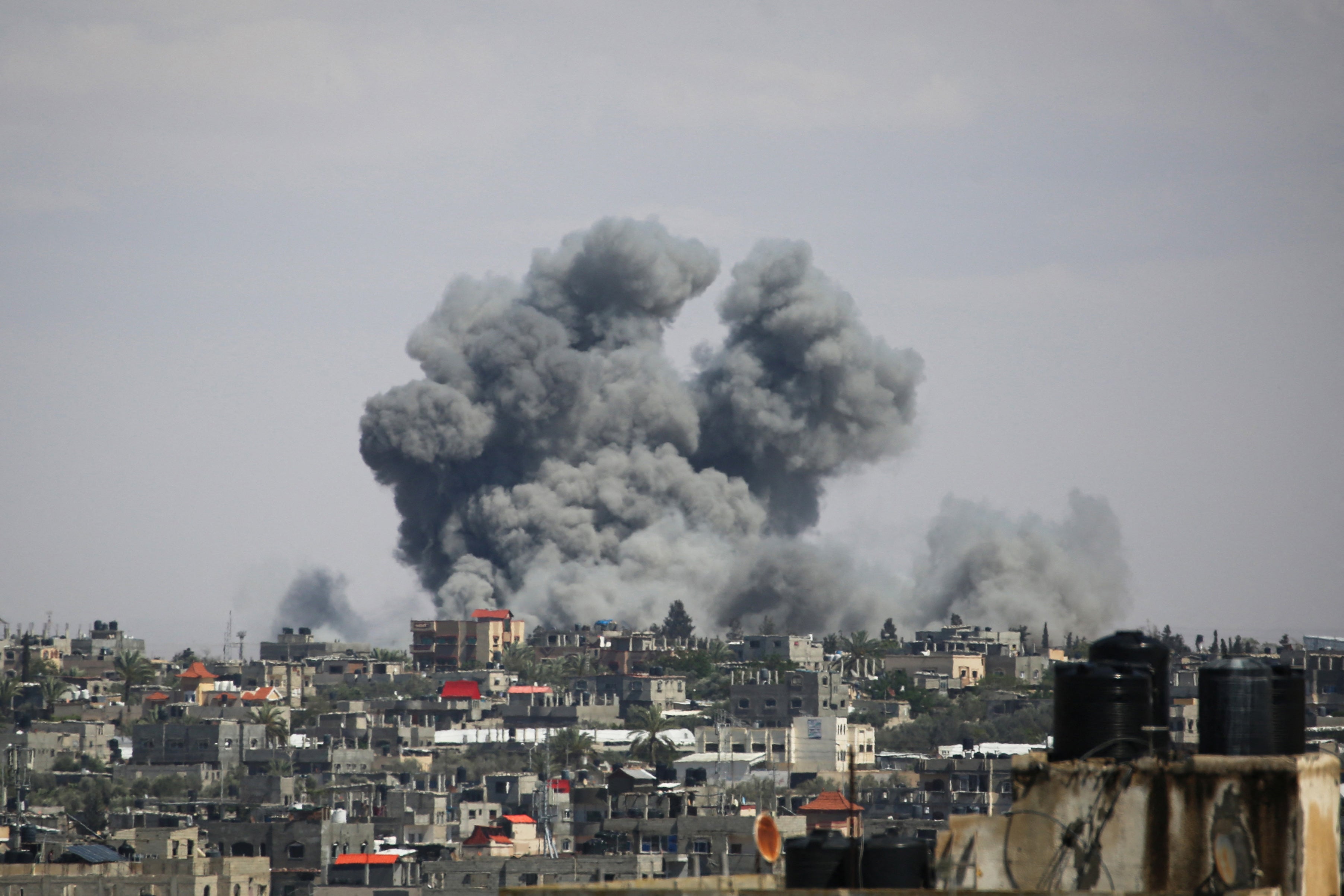 The Israel military launched strikes in eastern Rafah just hours after ordering up to 100,000 Palestinians to evacuate to a ‘humanitarian zone’