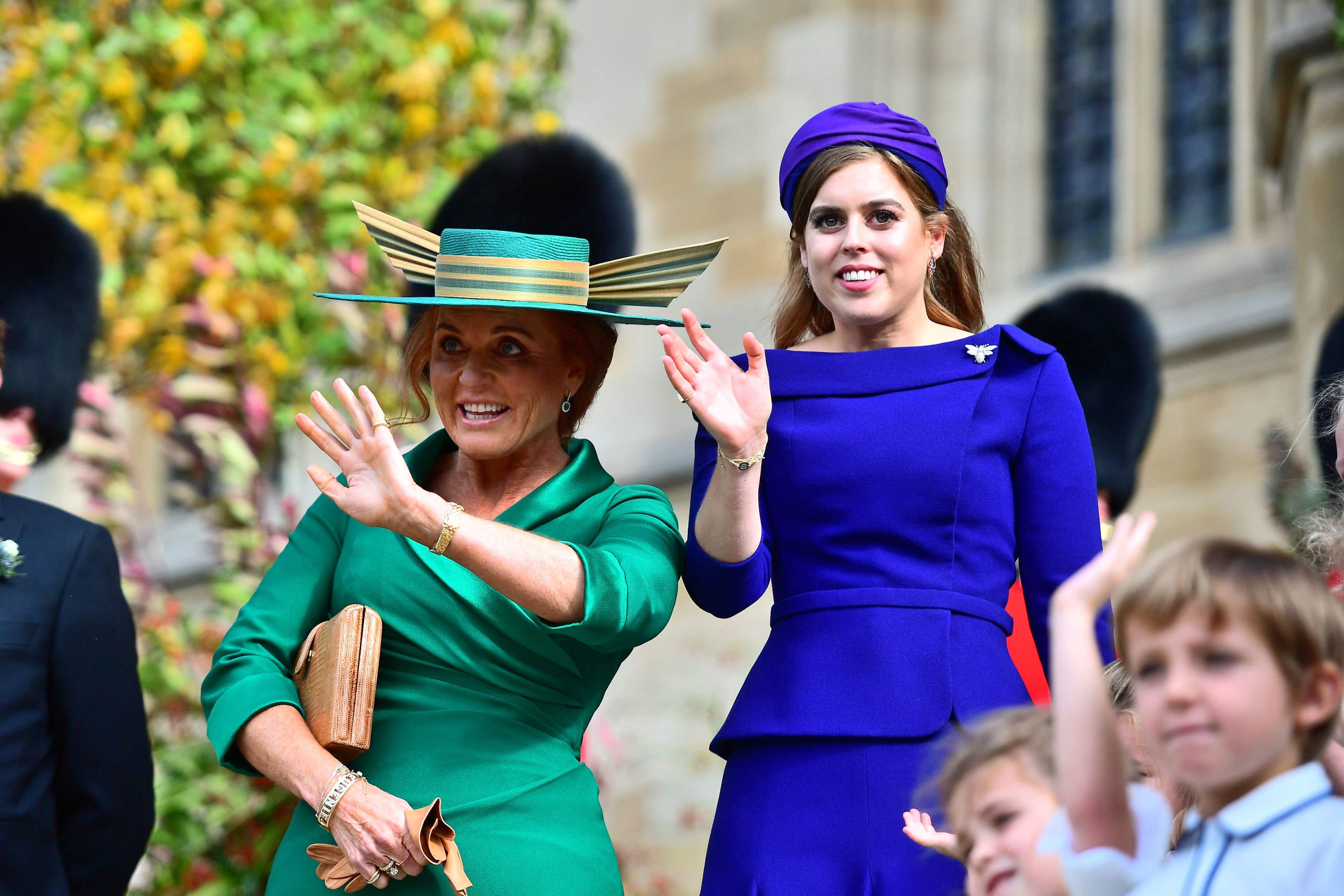 Princess Beatrice and her mother Sarah (Victoria Jones/PA)