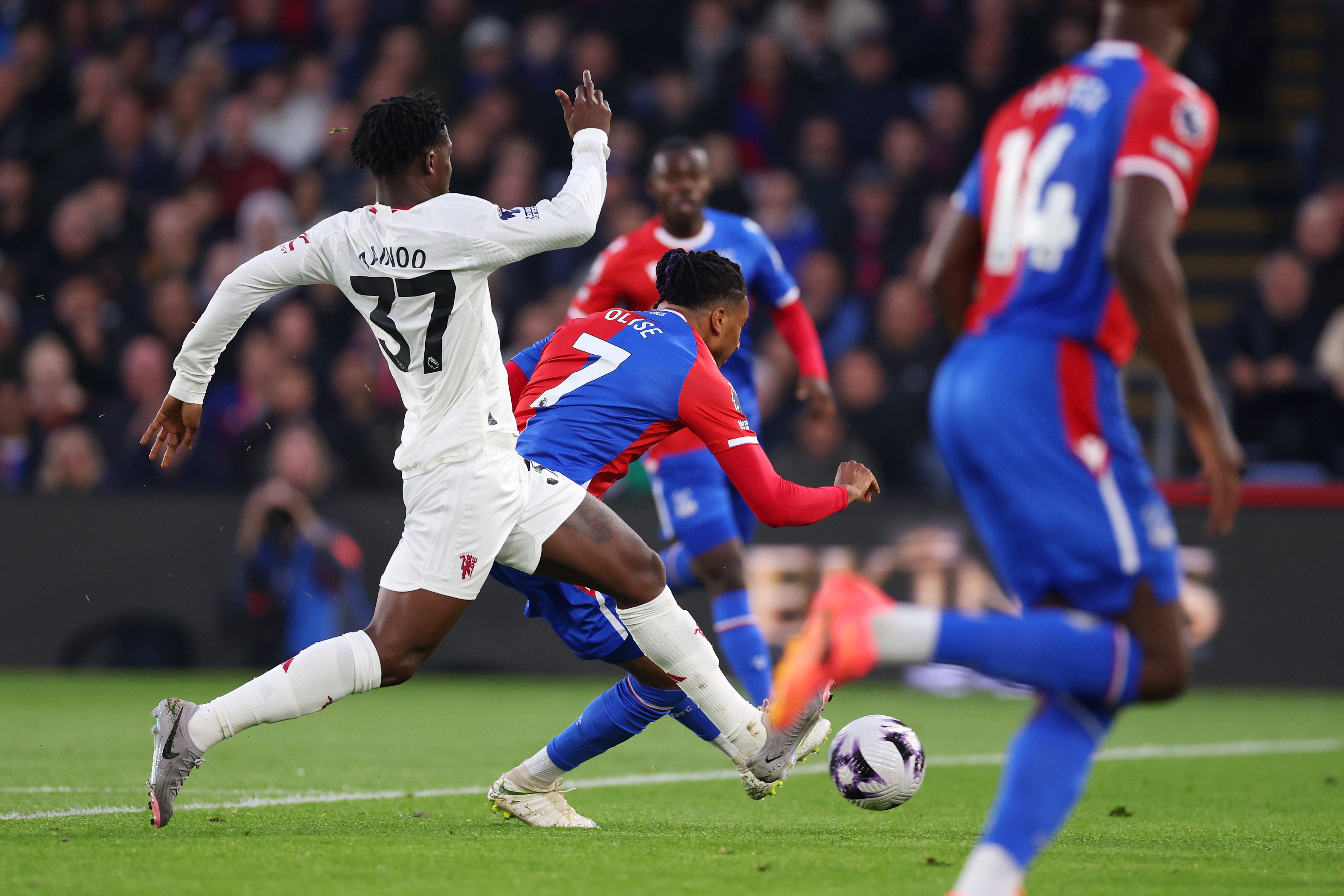 Michael Olise led the charge of Crystal Palace with two goals.