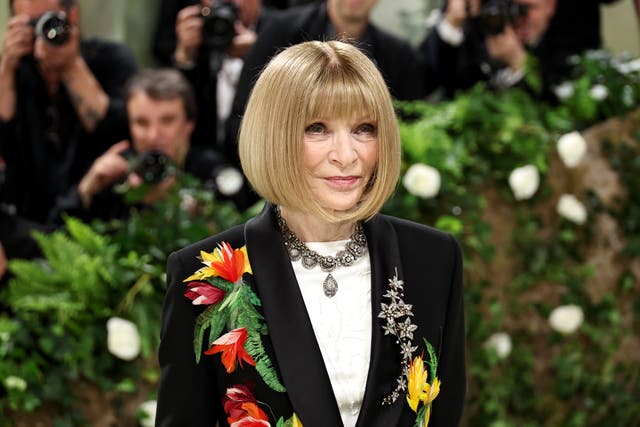 <p>Anna Wintour officially kicks off the 2024 Met Gala with her arrival on the steps of the Metropolitan Museum of Art</p>