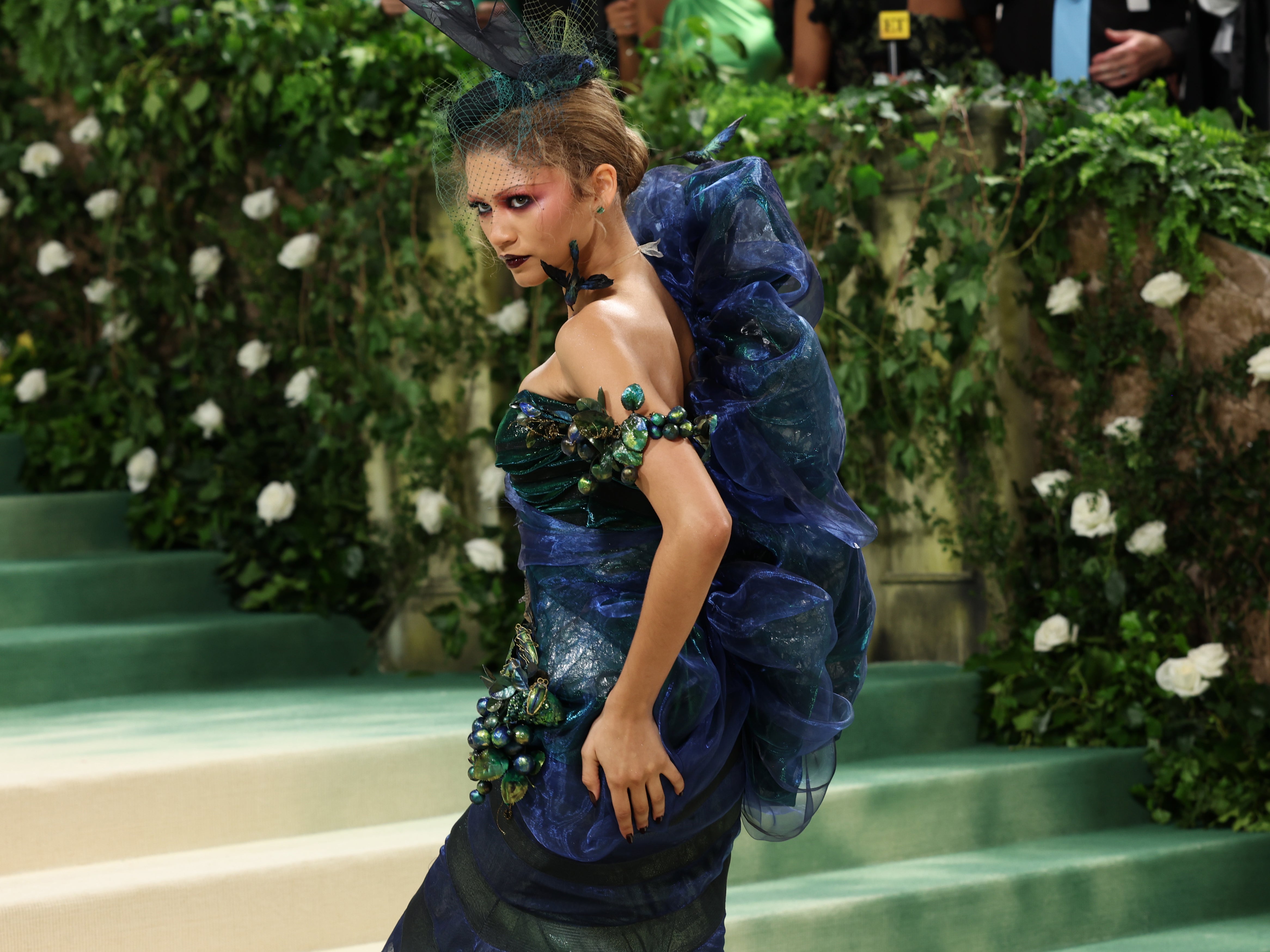 <p>Zendaya in her custom piece from John Galliano at the 2024 Met Gala </p>