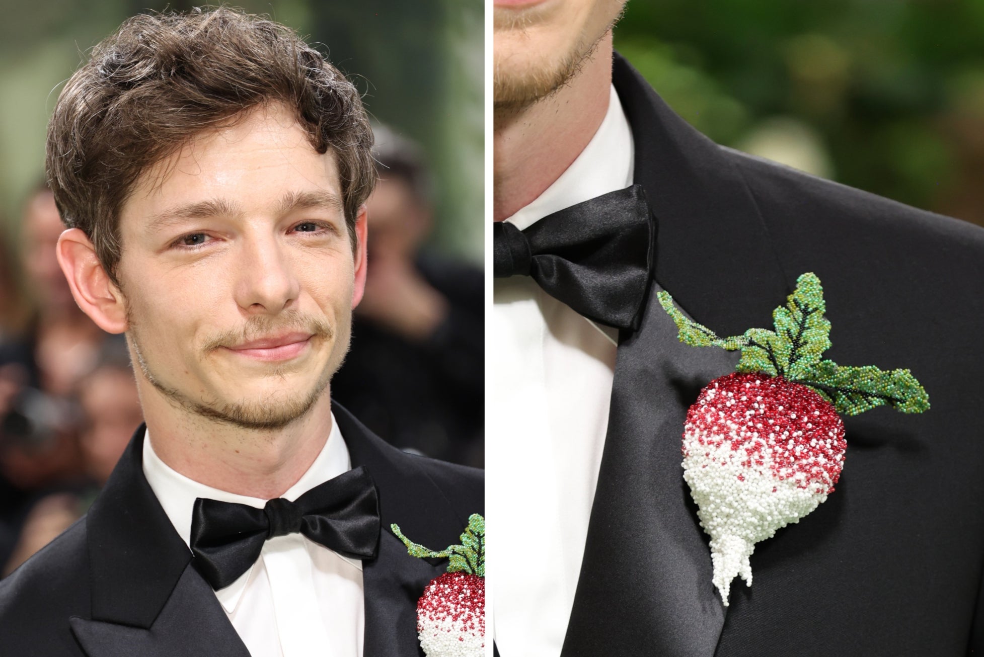 Mike Faist wears bedazzled turnip at the 2024 Met Gala