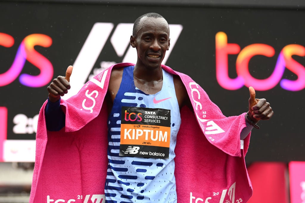 Kelvin Kiptum broke Kipchoge’s London record as well as the world best