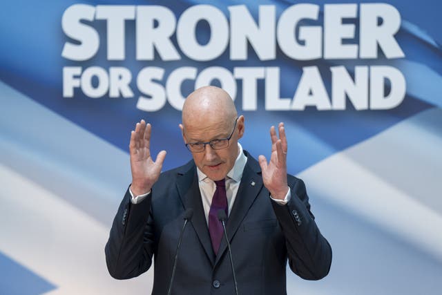 New SNP leader John Swinney is expected to win a Holyrood vote to become Scotland’s new first minster on Tuesday (Jane Barlow/PA)