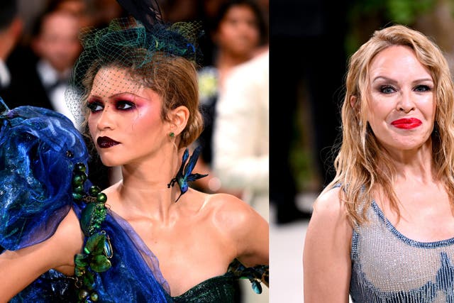 Zendaya and Kylie Minogue were among stars giving glamour at this year’s Met Gala (Matt Crossick/PA)