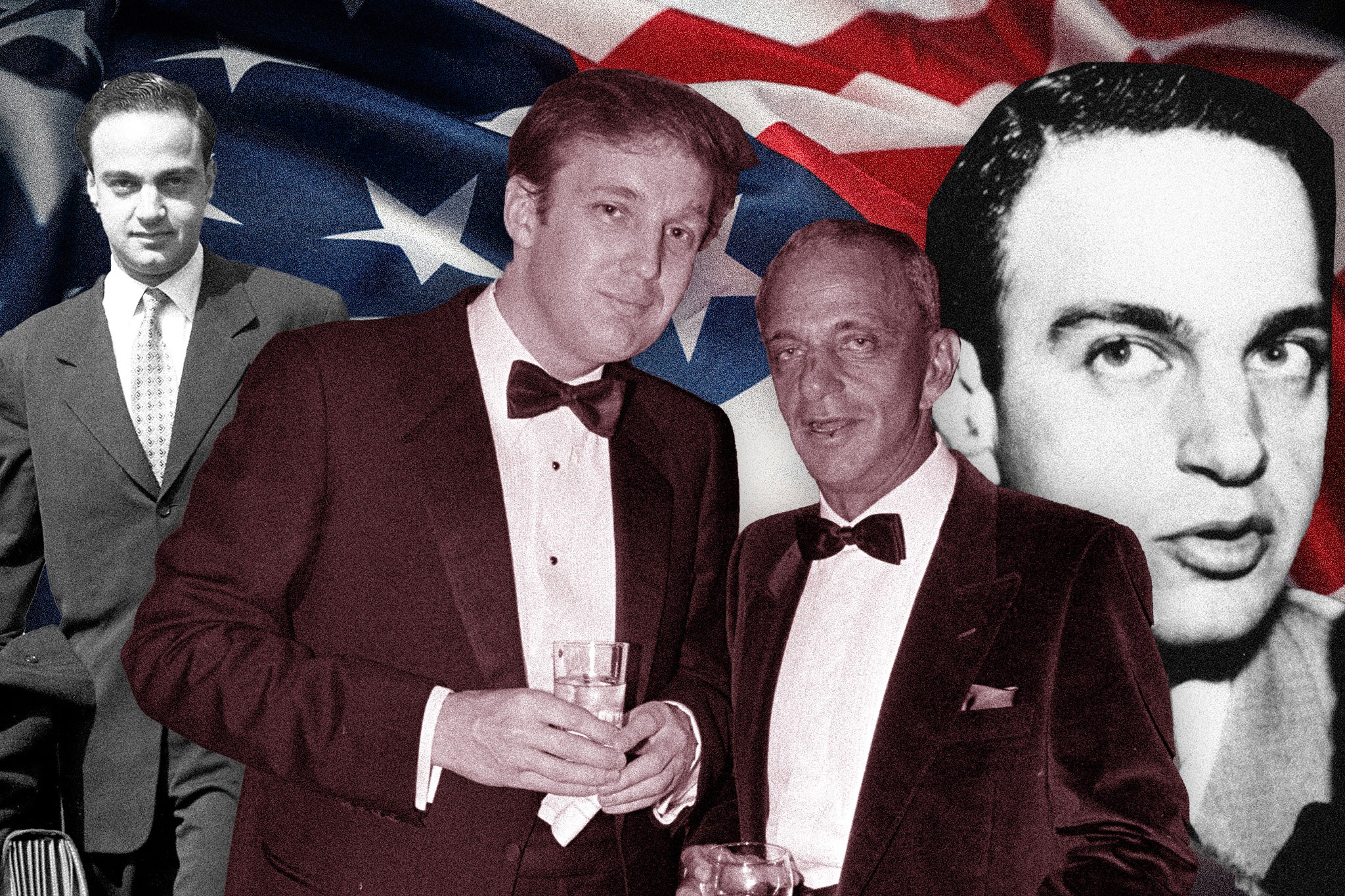 Roy Cohn, on the right, Donald Trump on the left