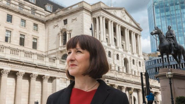 <p>Shadow chancellor Rachel Reeves, in a speech in the City of London, accused the Conservatives of ‘gaslighting’ the public over the state of the economy</p>