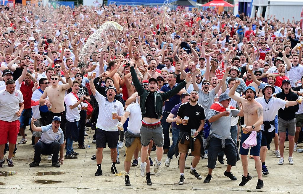 England fans during Euro 2016