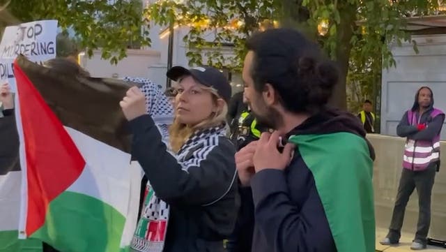 <p>Pro-Palestinian protest breaks out in Malmo ahead of Eurovision Song Contest.</p>