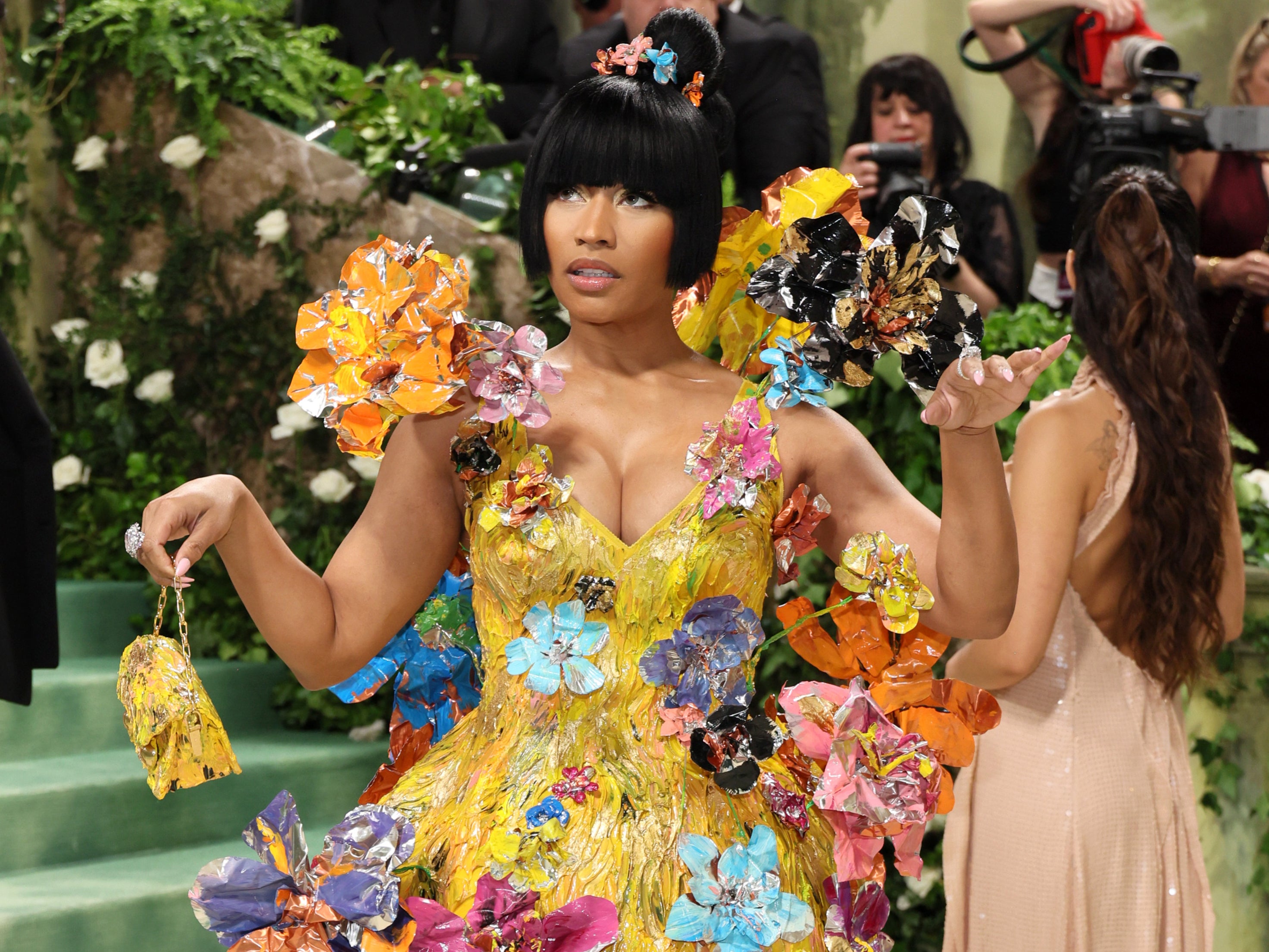 Nicki Minaj attends The 2024 Met Gala Celebrating “Sleeping Beauties: Reawakening Fashion” at The Metropolitan Museum of Art on 6 May 2024 in New York City.