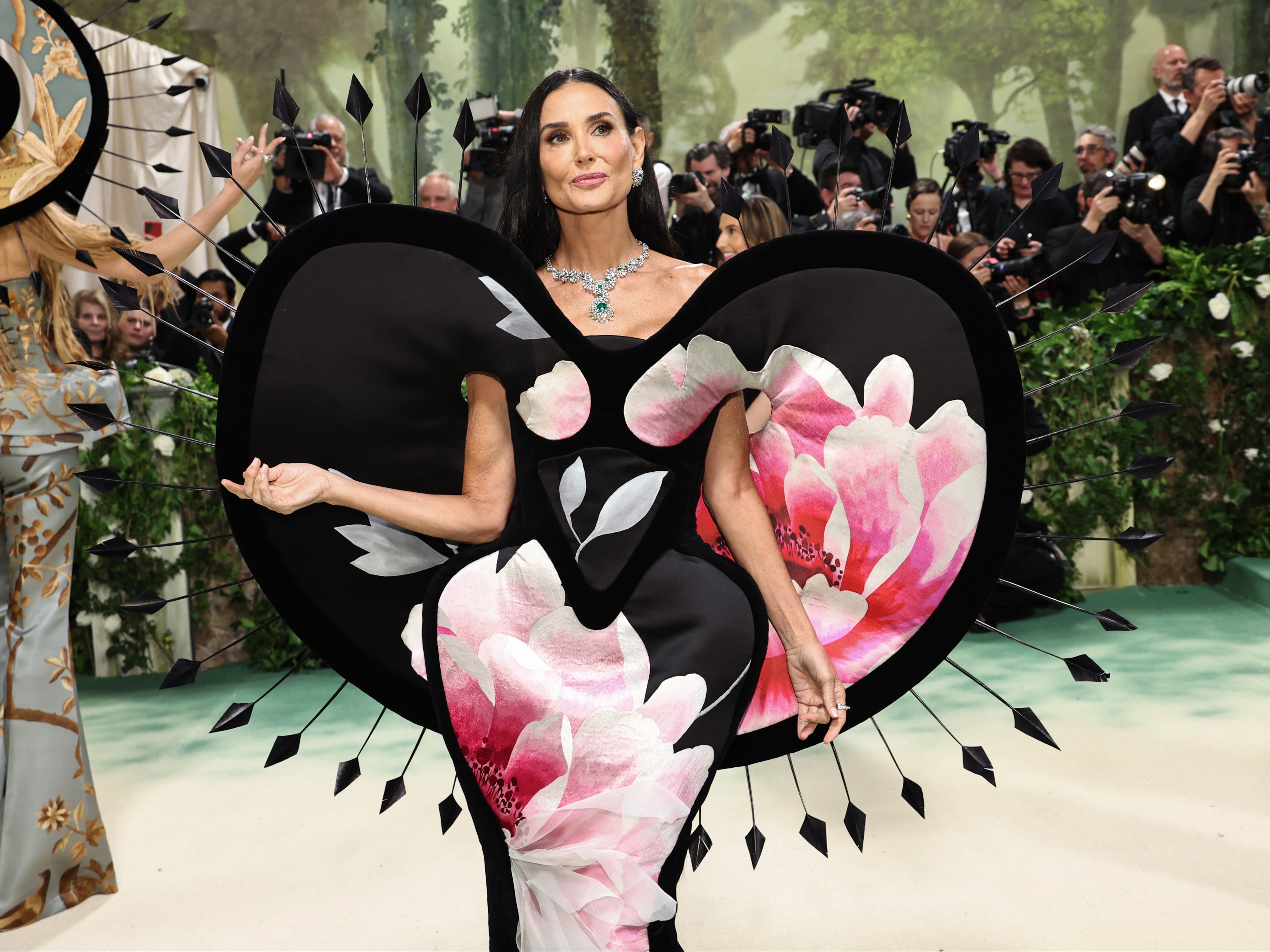 Demi Moore attends The 2024 Met Gala Celebrating “Sleeping Beauties: Reawakening Fashion” at The Metropolitan Museum of Art on 6 May 2024 in New York City.