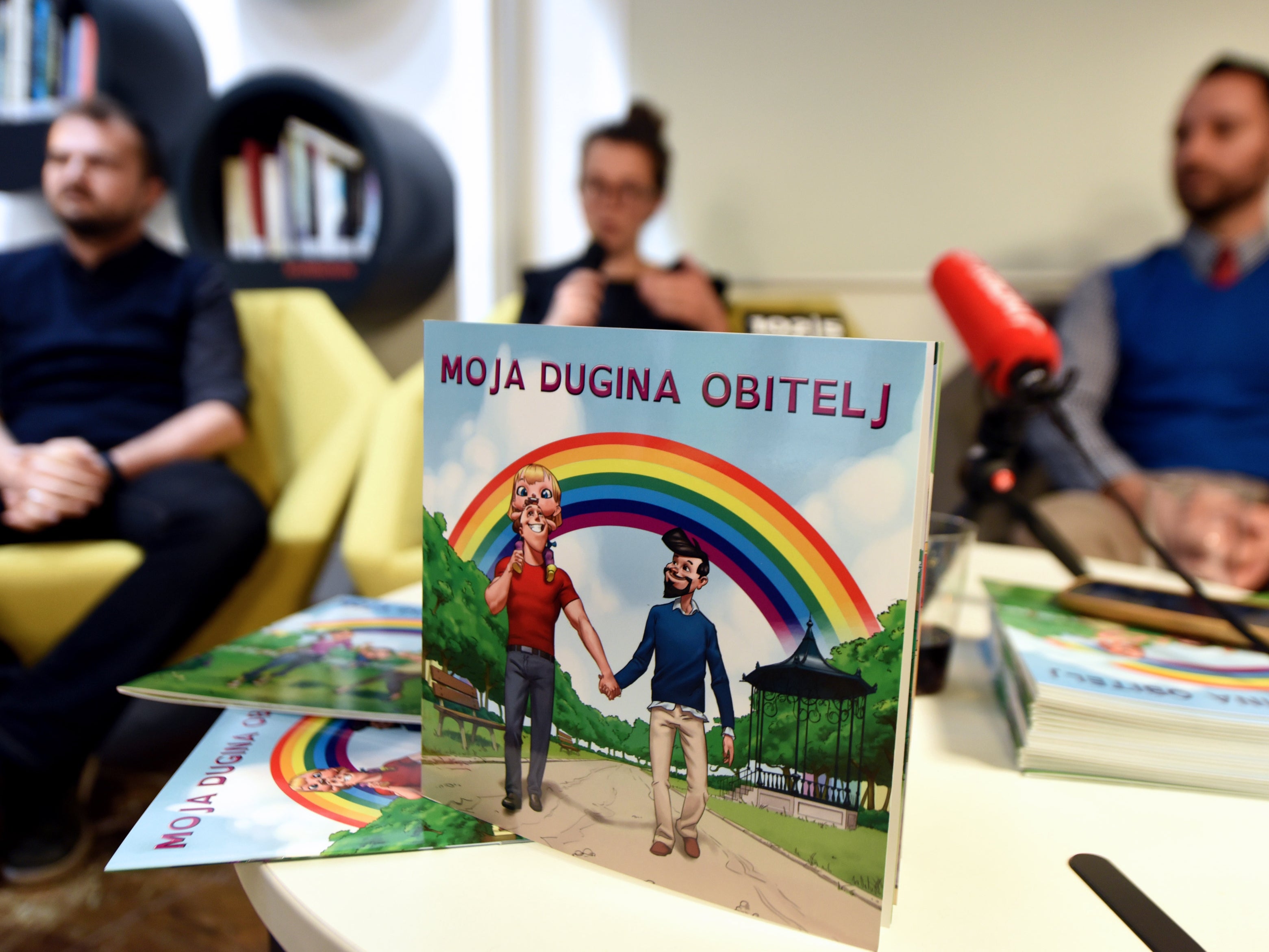 <p>File: A group of same-sex parents introduce Croatia’s first children’s book about diverse families in Zagreb on 18 January 2018  </p>