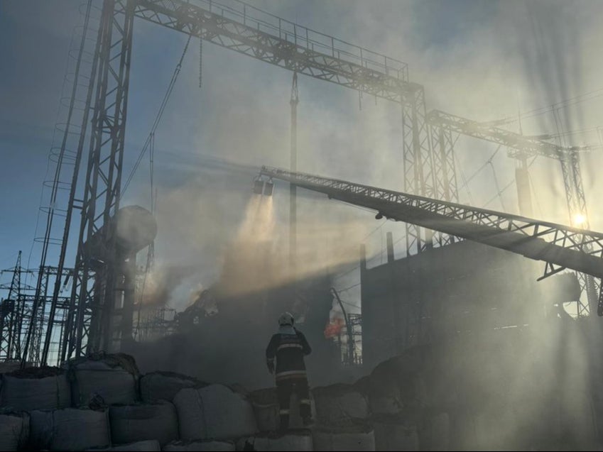 <p>Ukraine’s energy minister says energy facilities in Poltava, Kirovohrad, Zaporizhzhia, Lviv, Ivano-Frankivsk and Vinnytsia regions have been targeted </p>