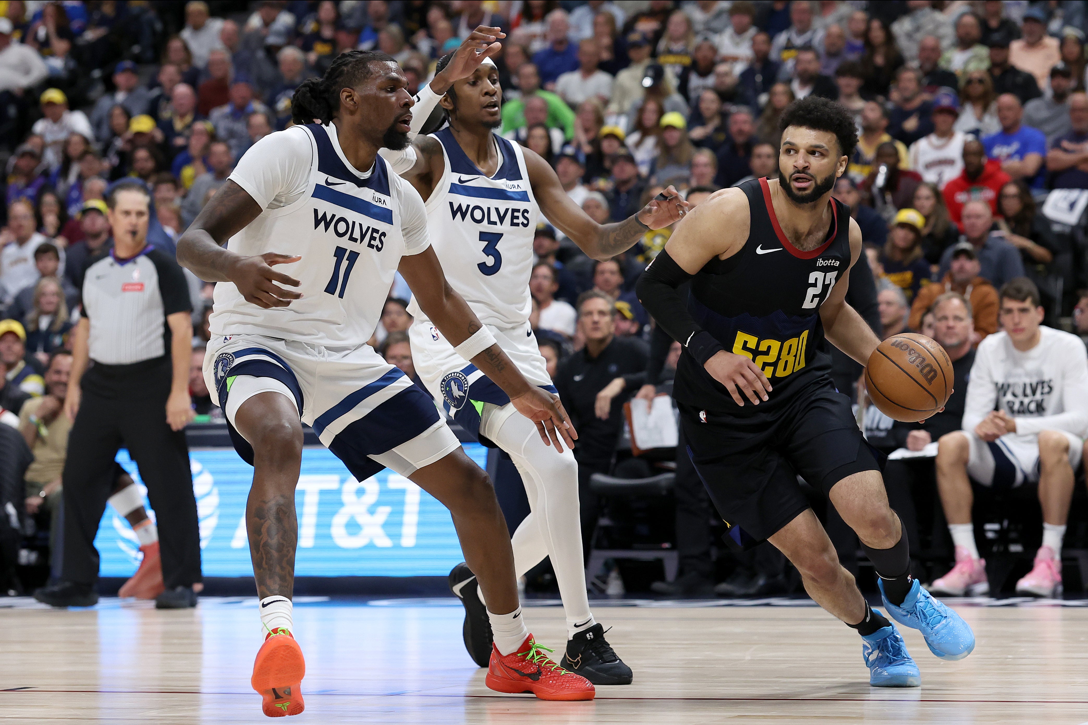 Jamal Murray was frustrated by the officiating in the Nuggets’ defeat