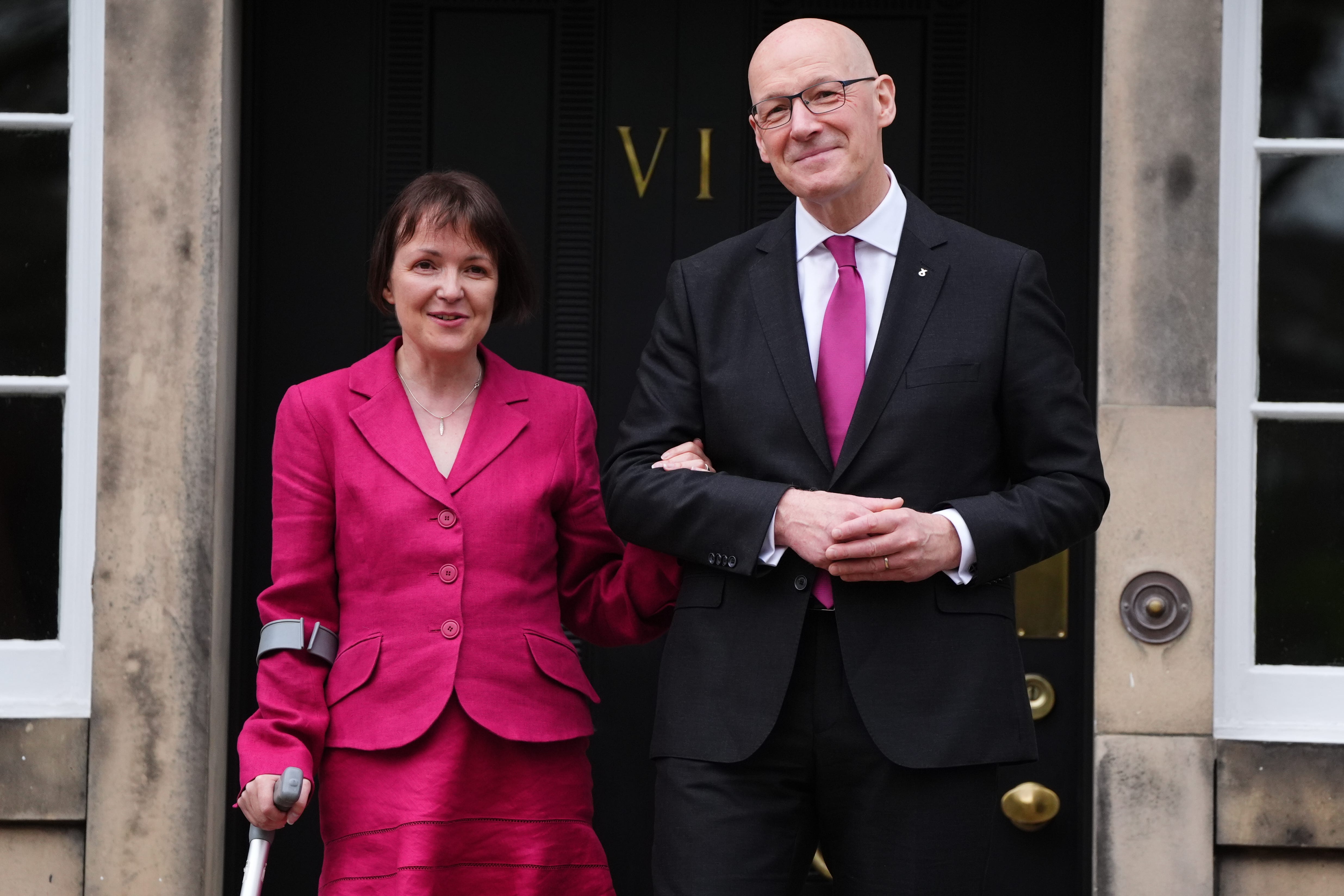 John Swinney and his wife Elizabeth at the Court Session