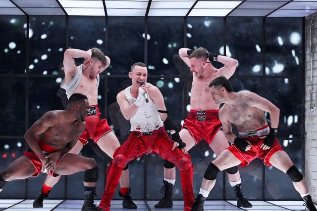 <p>Olly Alexander performs during the first semi-final at Eurovision 2024</p>