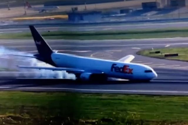 <p>Boeing 767 hits runway nose first during emergency landing at Istanbul airport.</p>
