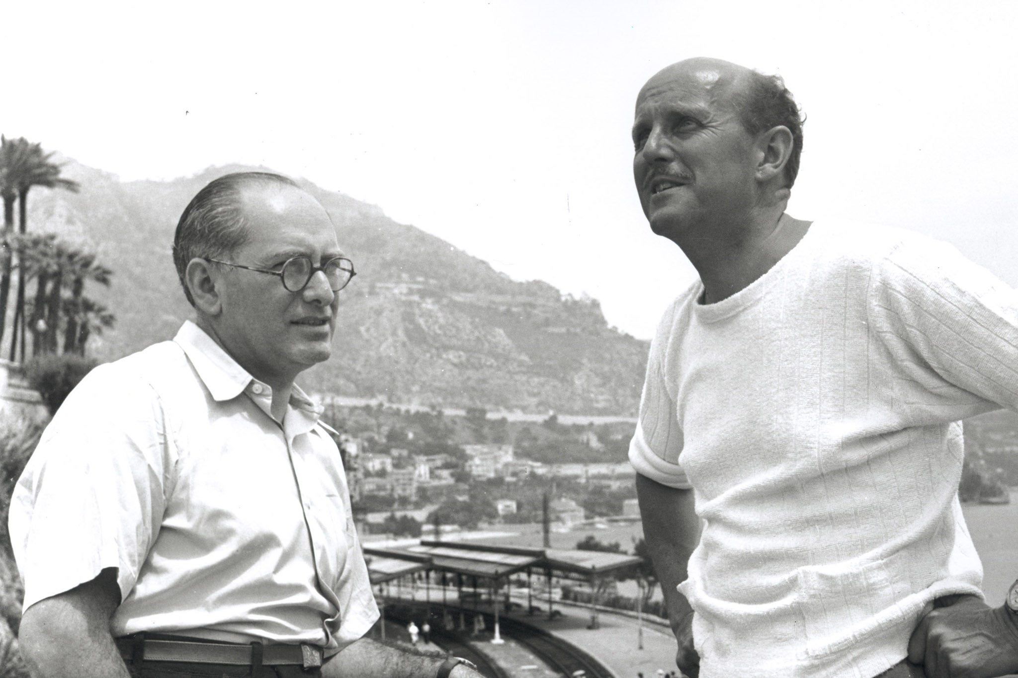 Emeric Pressburger and Michael Powell on the set of ‘The Red Shoes’