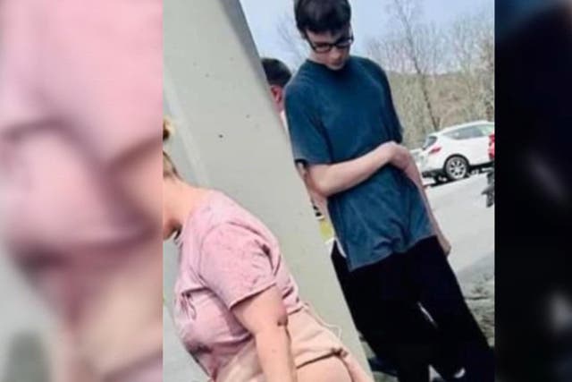 <p>This photo was shared widely online, with the belief Tennessee teen Sebastian Rogers had been spotted in North Carolina</p>