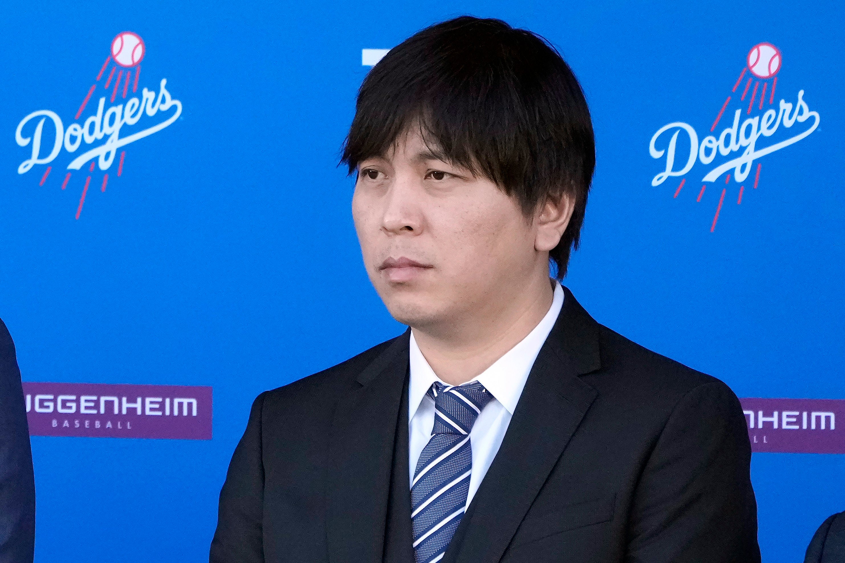 (Pictured) Ippei Mizuhara, 39, of Newport Beach, California is accused of stealing more than $16m from Los Angeles star Shohei Ohtani to pay off his own illegal gambling debts