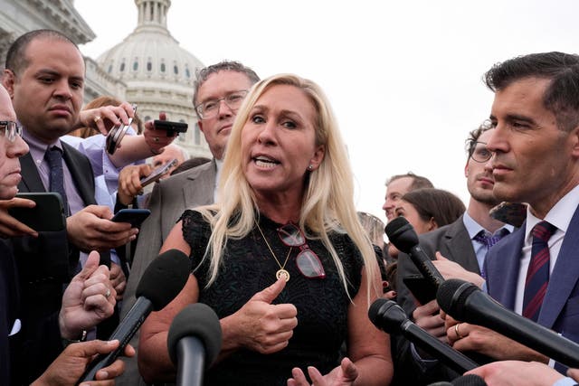 <p>Rep. Marjorie Taylor Greene, R-Ga., will resign from Congress at the beginning of the year, making math harder for House Speaker Mike Johnson and President Donald Trump. </p>