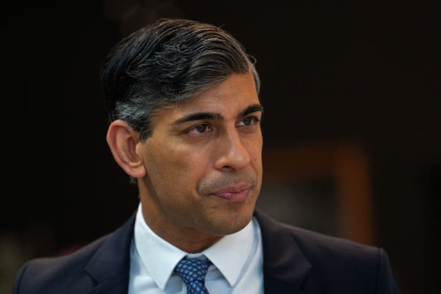 Prime Minister Rishi Sunak (Carl Court/PA)