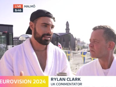 Rylan (left) and Scott Mills spoke about the controversy over Israel’s participation