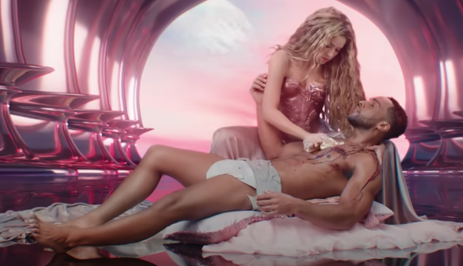 Laviscount in Shakira’s music video for ‘Puntería’